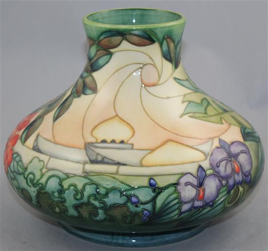 A Moorcroft Sultan of Brunei pattern vase, c.1992, 27cm